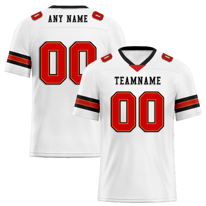 Custom soccer jersey with player name and number-Custom White Classic Style Personalized Authentic Football Jersey FBJ02-bd0a70ae