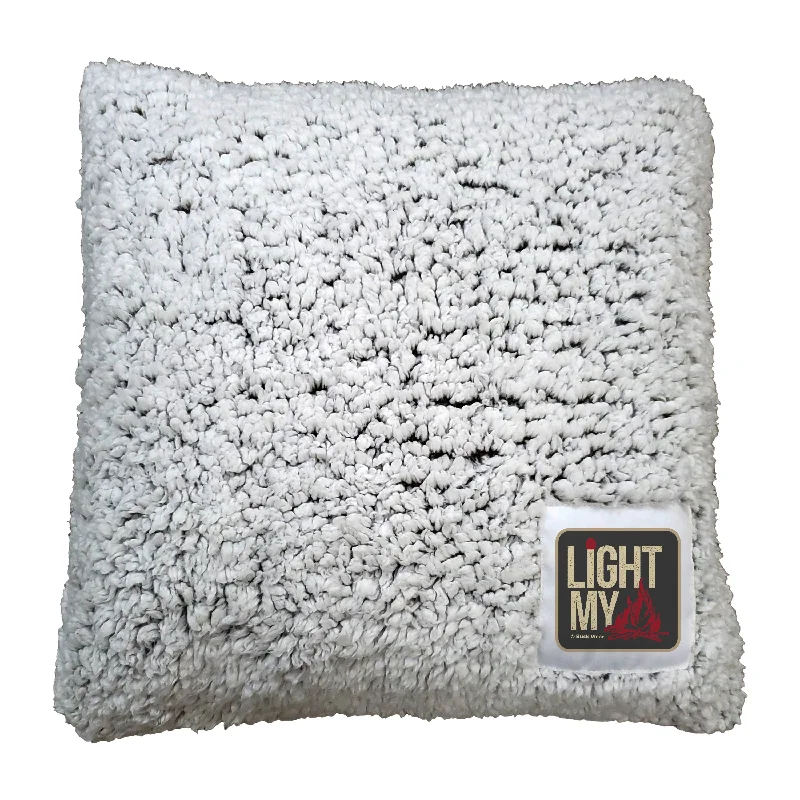 Personalized team rugs for game rooms-Light My Fire Frosty Pillow