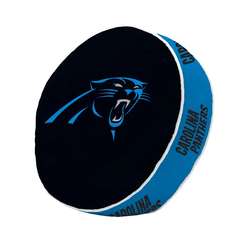 Team logo curtains for living rooms and kitchens-Carolina Panthers Puff Pillow