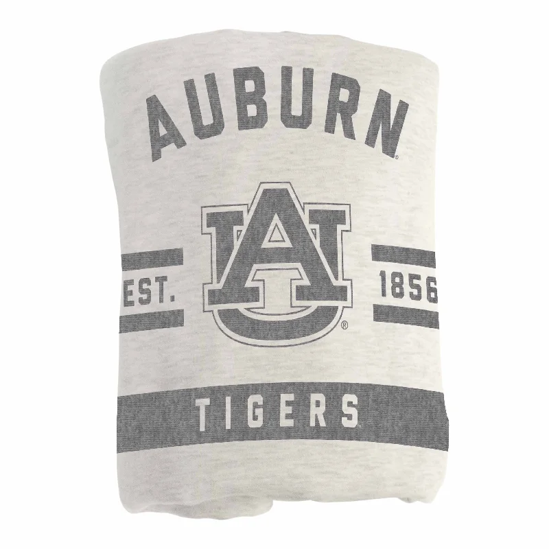 Team comforter sets for bedroom style-Auburn Oatmeal Sweatshirt Blanket