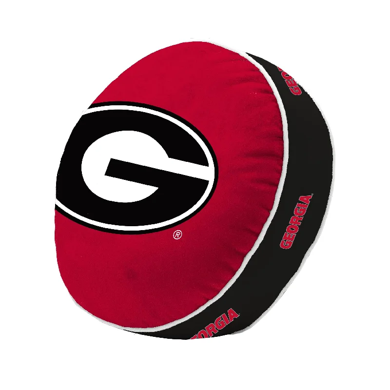 Team-themed curtains for fan lounges-Georgia Puff Pillow