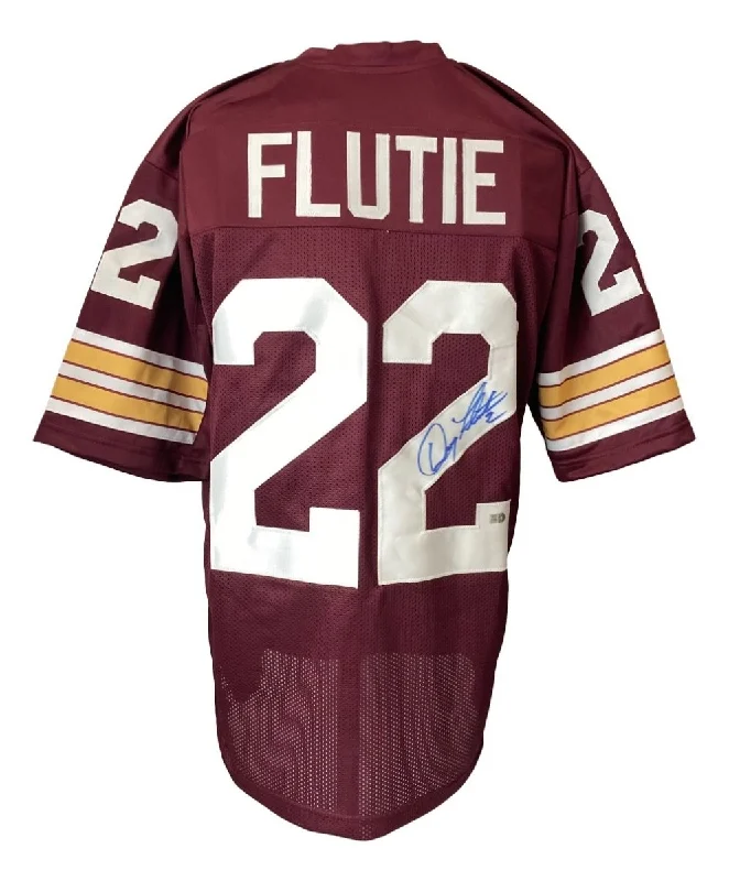 Custom soccer jersey with signature color themes-Doug Flutie Boston College Signed Maroon Football Jersey Sports Integrity