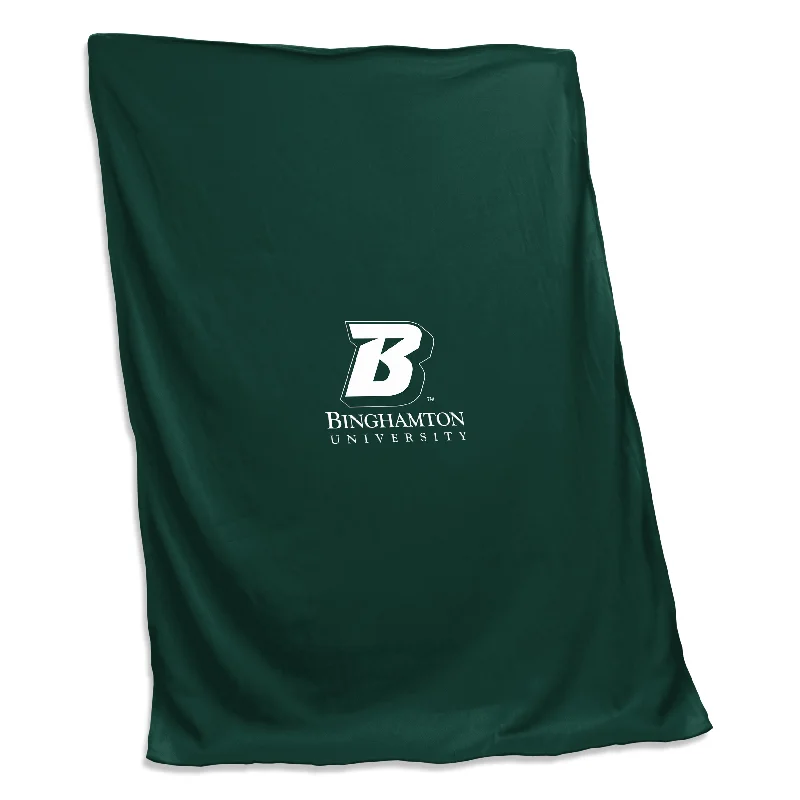 Custom team throws for outdoor events-Binghampton Screened Sweatshirt Blanket