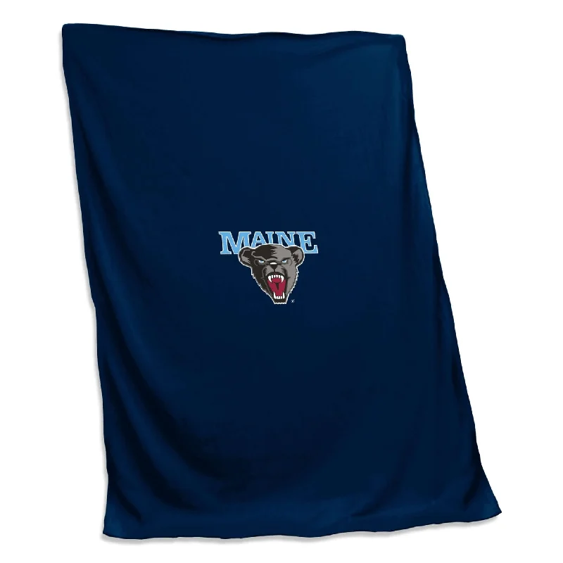 Personalized team fabric for DIY home textile projects-Maine Sweatshirt Blanket (Screened)