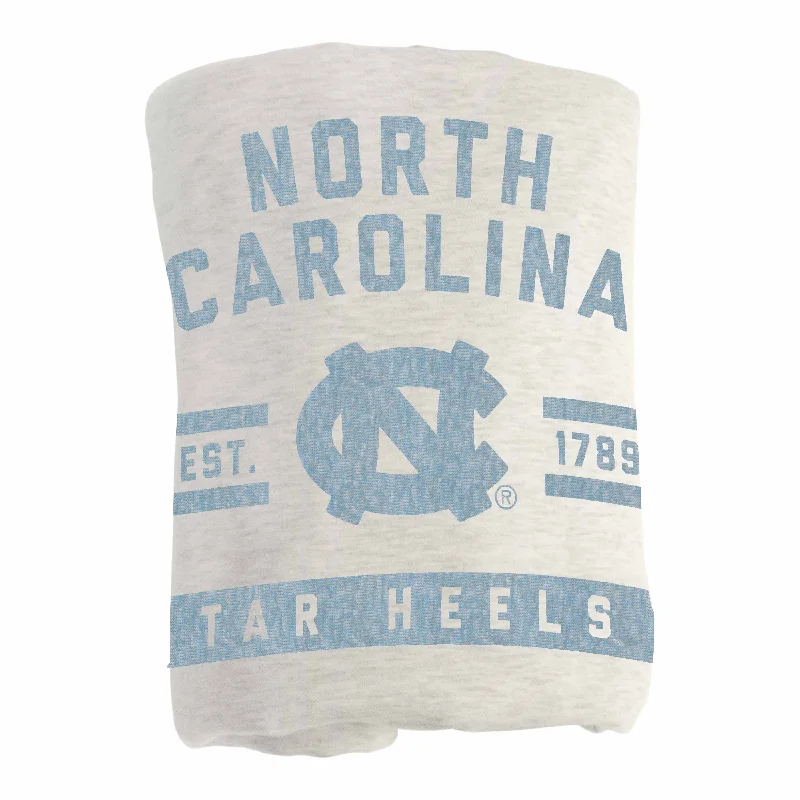 Team logo baskets for toy storage in fan rooms-North Carolina Oatmeal Sweatshirt Blanket