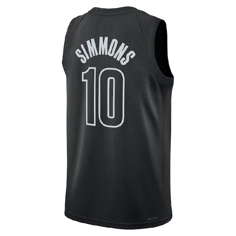 Basketball jersey for high school teams-B.Nets #10 Ben Simmons Jordan Brand 2022-23 Statement Edition Swingman Jersey Stitched American Basketball Jersey