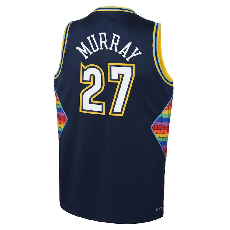 Personalized basketball jersey with custom design-D.Nuggets #27 Jamal Murray 2021-22 Swingman Jersey  Icon Edition Navy Stitched American Basketball Jersey