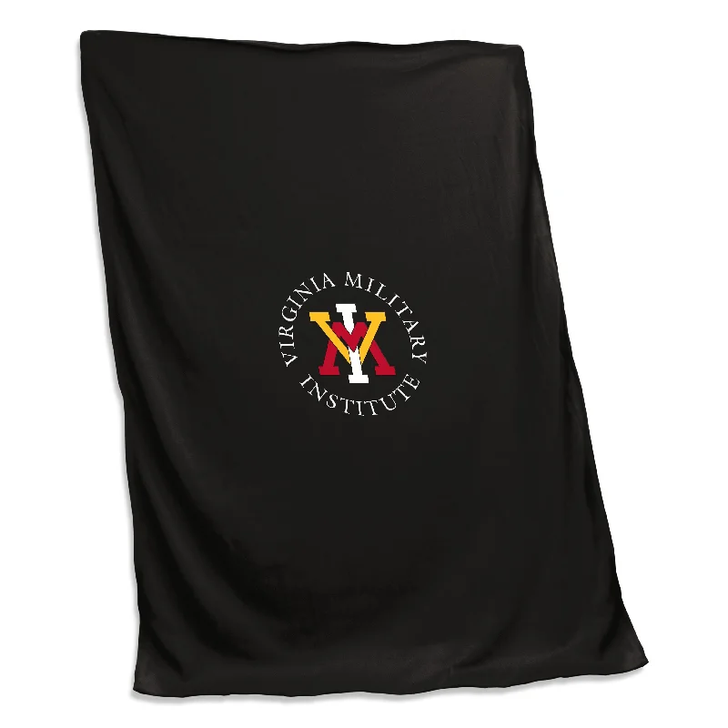 Sports team fleece throws for cold weather-VMI Screened Sweatshirt Blanket