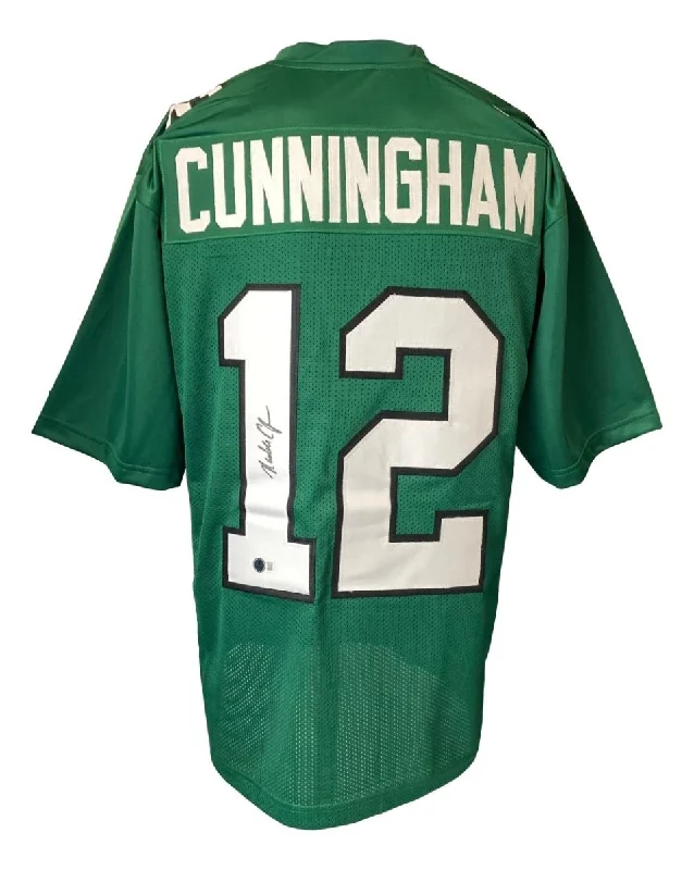 Soccer jersey for kids with lightweight material-Randall Cunningham Philadelphia Signed Kelly Green Football Jersey BAS