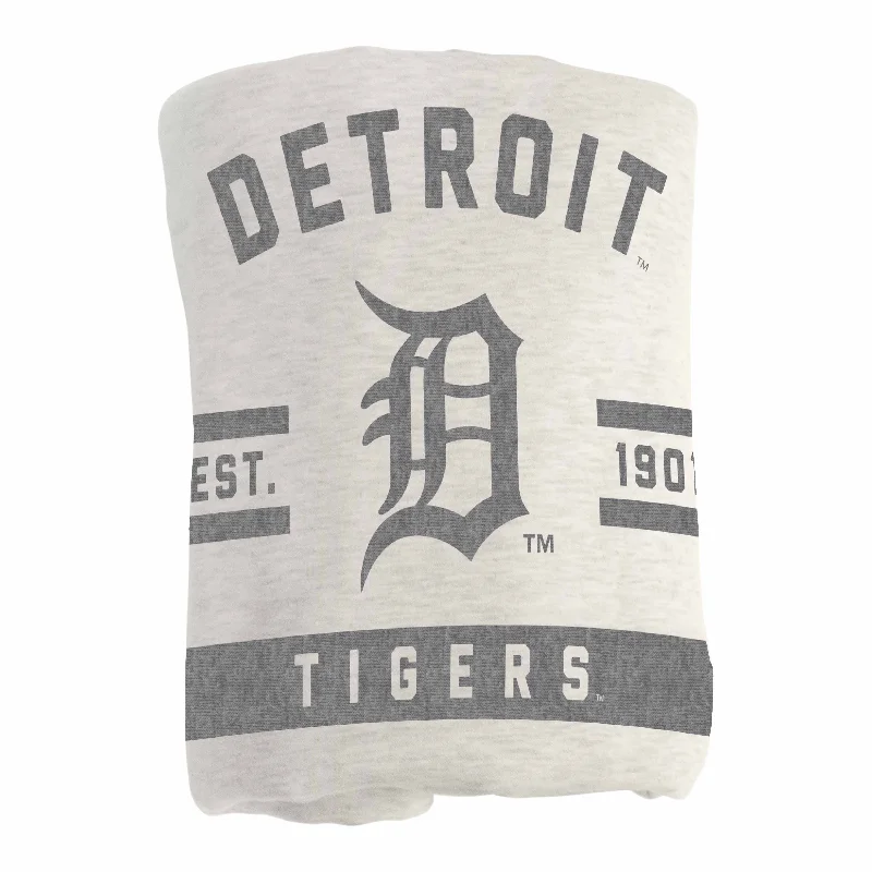 Custom team napkins for game day celebrations-Detroit Tigers Oatmeal Sweatshirt Blanket