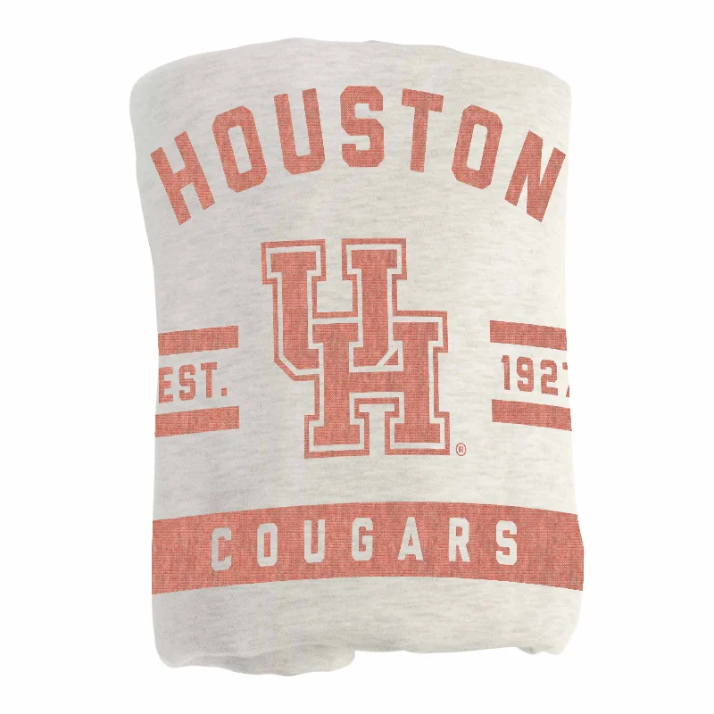 Personalized team placemats for dining rooms-Houston Oatmeal Sweatshirt Blanket