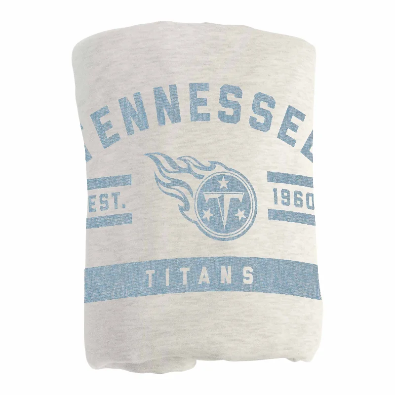 Custom team table runners for home events-Tennessee Titans Oatmeal Sweatshirt Blanket