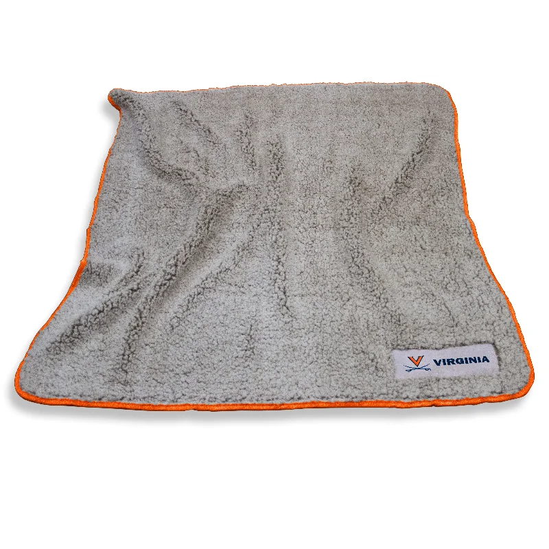 Team fleece throws for cozy nights-Virginia Combo Mark Frosty Fleece