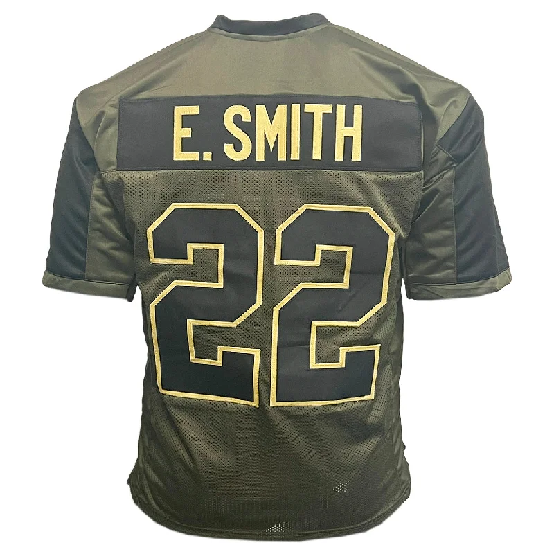 Personalized soccer jersey with custom design-Emmitt Smith Unsigned Salute to Service Football Jersey