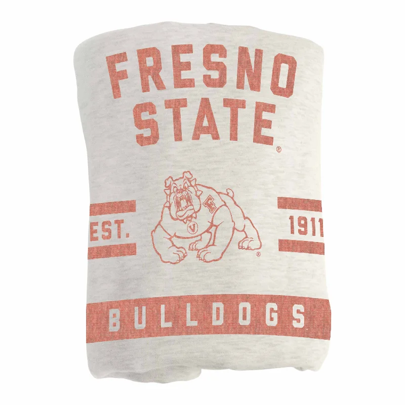 Team flag-inspired home textiles for fans-Fresno State Oatmeal Sweatshirt Blanket