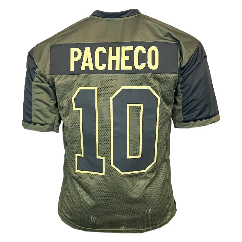 Soccer jersey with an ergonomic fit for better performance-Isiah Pacheco Unsigned Salute to Service Football Jersey