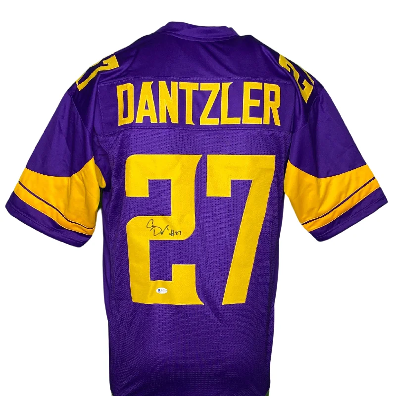 Personalized soccer jersey with team slogan-Cameron Dantzler Signed Custom Color Rush Football Jersey