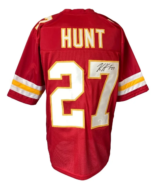 Personalized soccer jersey for special events-Kareem Hunt Kansas City Signed Red Football Jersey JSA