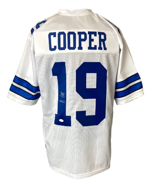 Soccer jersey with an ergonomic fit for better performance-Amari Cooper Dallas Signed White Football Jersey JSA ITP