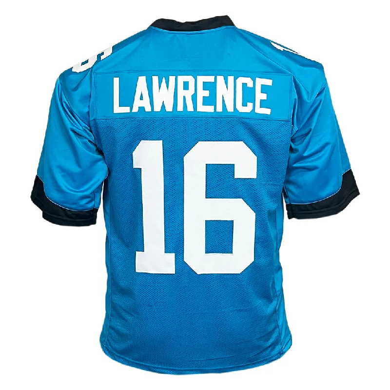 Personalized soccer jersey for professional teams-Trevor Lawrence Unsigned Jacksonville Teal Football Jersey