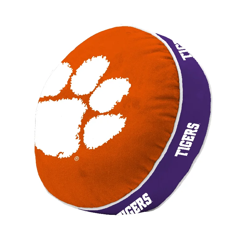 Team logo curtains for living rooms and kitchens-Clemson Puff Pillow