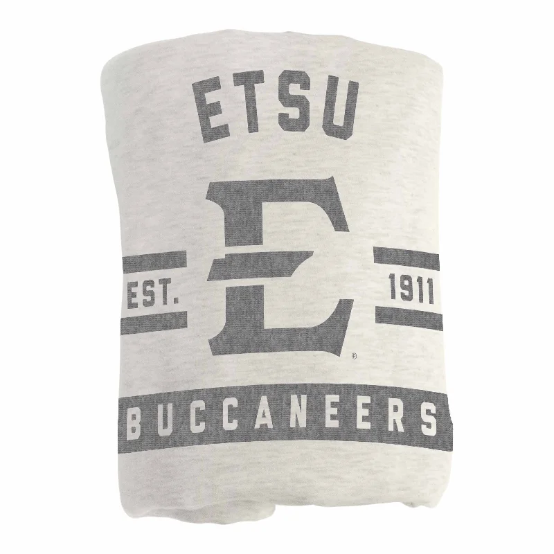 Personalized team home textiles for housewarming gifts-East TN State Oatmeal Sweatshirt Blanket