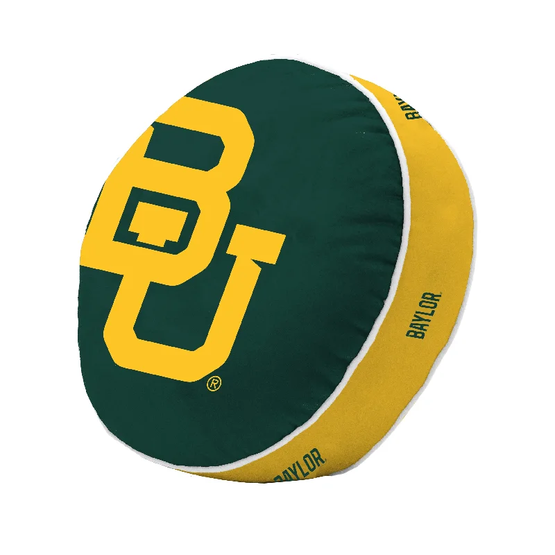 Team bathroom accessories for sports-themed bathrooms-Baylor Puff Pillow