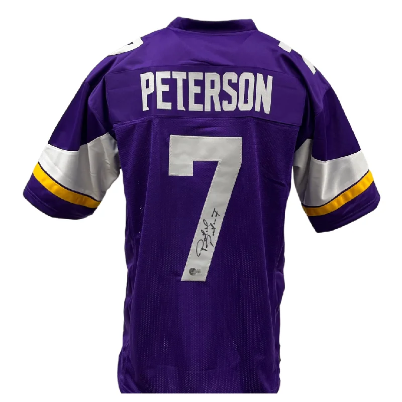 Soccer jersey with durable fabric for long-lasting wear-Patrick Peterson Signed Custom Purple Football Jersey