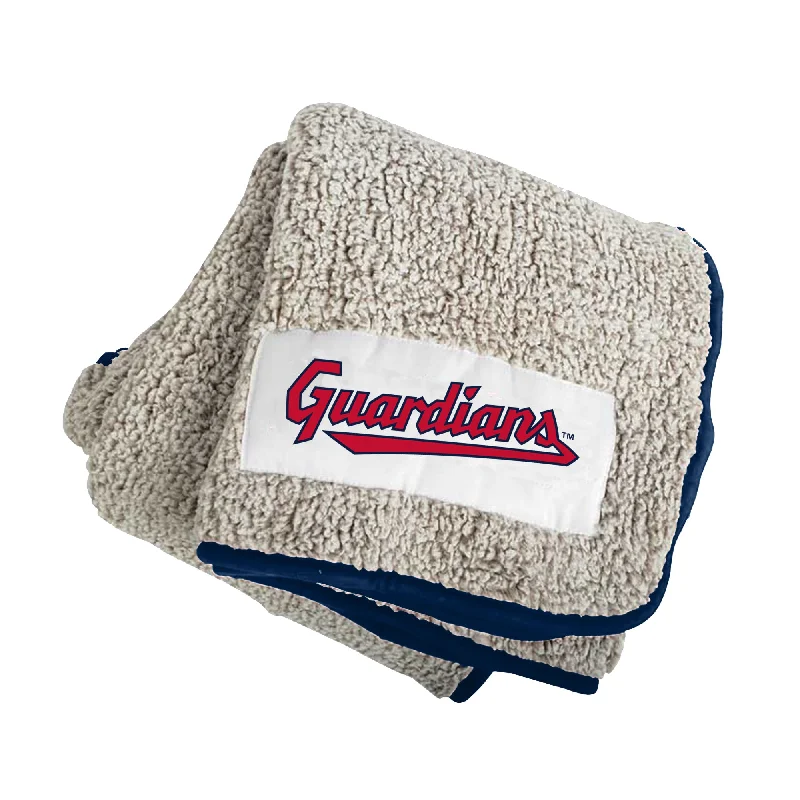 Custom team throw blankets for sofa and chair use-Cleveland Guardians Frosty Fleece