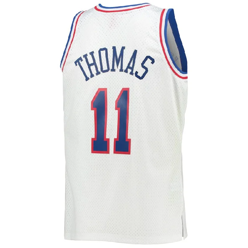 Retro basketball jerseys for collectors-E.Conference #11 Isiah Thomas Mitchell & Ness Hardwood Classics 1992 All-Star Game Swingman Jersey White Stitched American Basketball Jersey