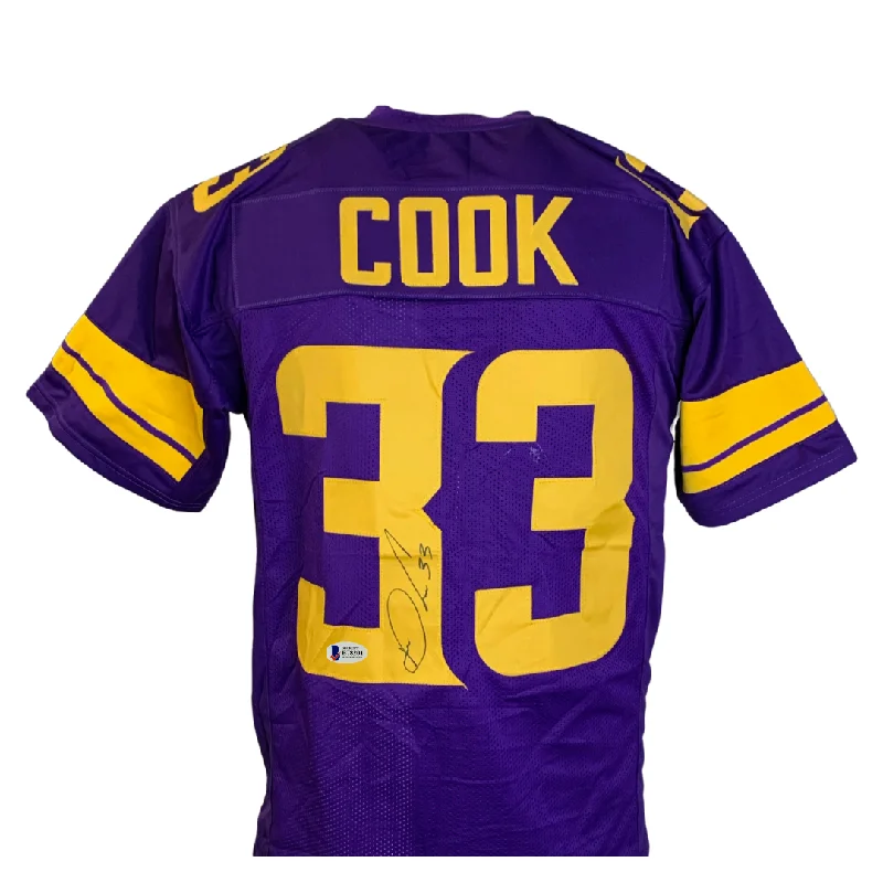 Custom soccer jersey for international teams-Dalvin Cook Signed Custom Holiday Football Jersey