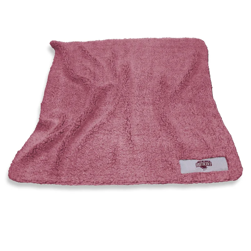 Custom team baby blankets for new parents-Texas A&M International Color Frosty Fleece