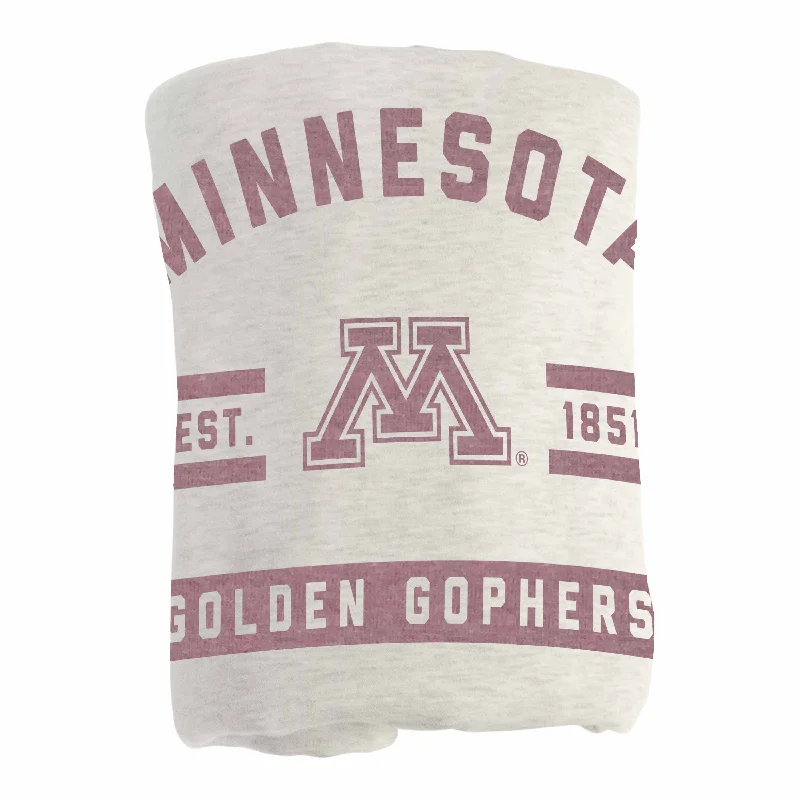 Soft team throws for cold evenings-Minnesota Oatmeal Sweatshirt Blanket