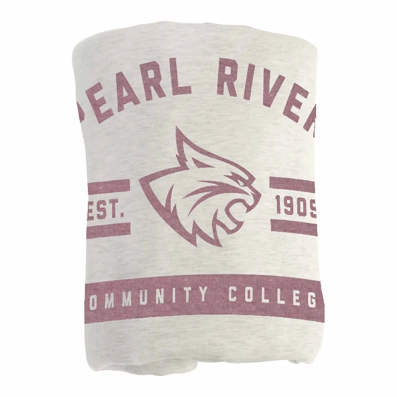 Team logo curtains for living rooms and kitchens-Pearl River CC Oatmeal Sweatshirt Blanket