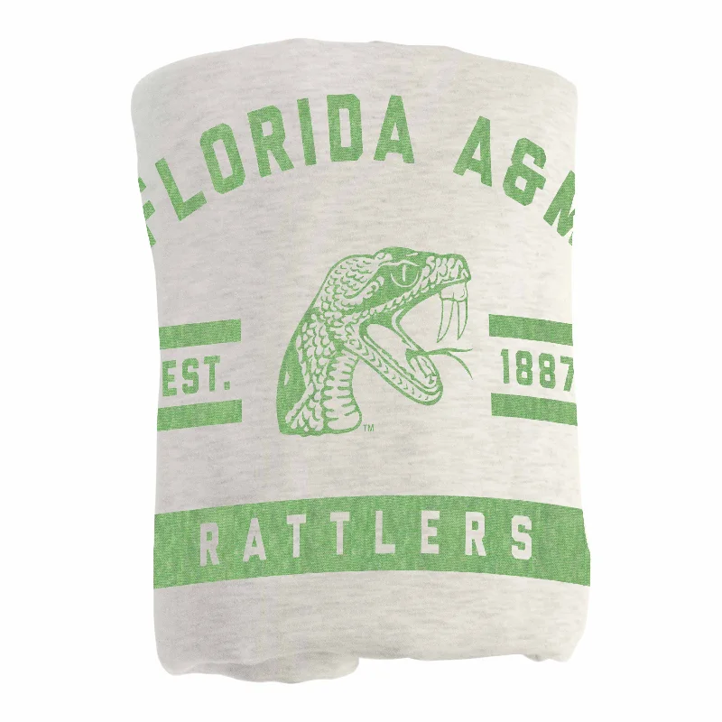 High-quality team blankets for fans-Florida A&M Sublimated Sweatshirt Blanket