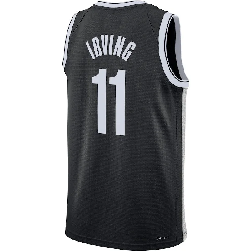 Personalized basketball jersey for game day celebrations-B.Nets #11 Kyrie Irving 2021-22 Diamond Swingman Jersey Icon Edition Black Stitched American Basketball Jersey