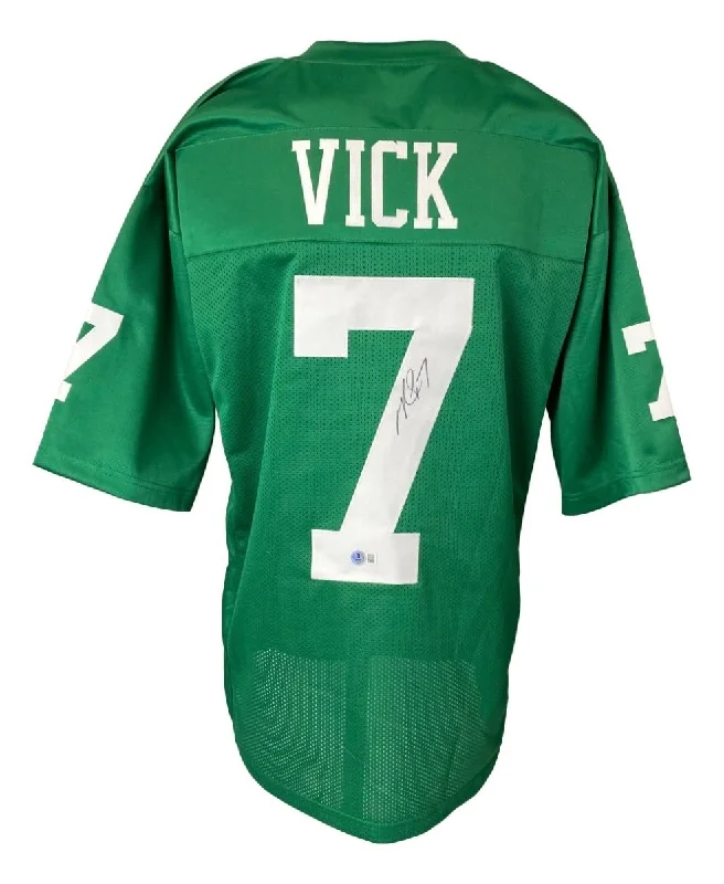 Personalized soccer jersey with retro design elements-Michael Vick Philadelphia Signed Kelly Green Football Jersey BAS ITP