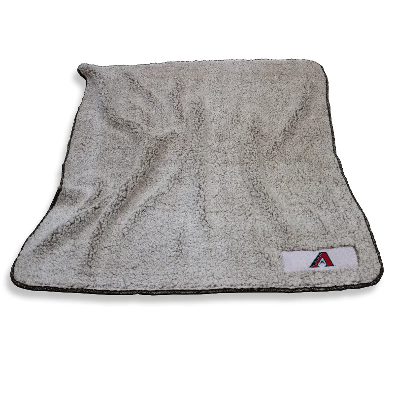 Sports team-themed towels for bathroom decor-Arizona Diamondbacks Black Frosty Fleece