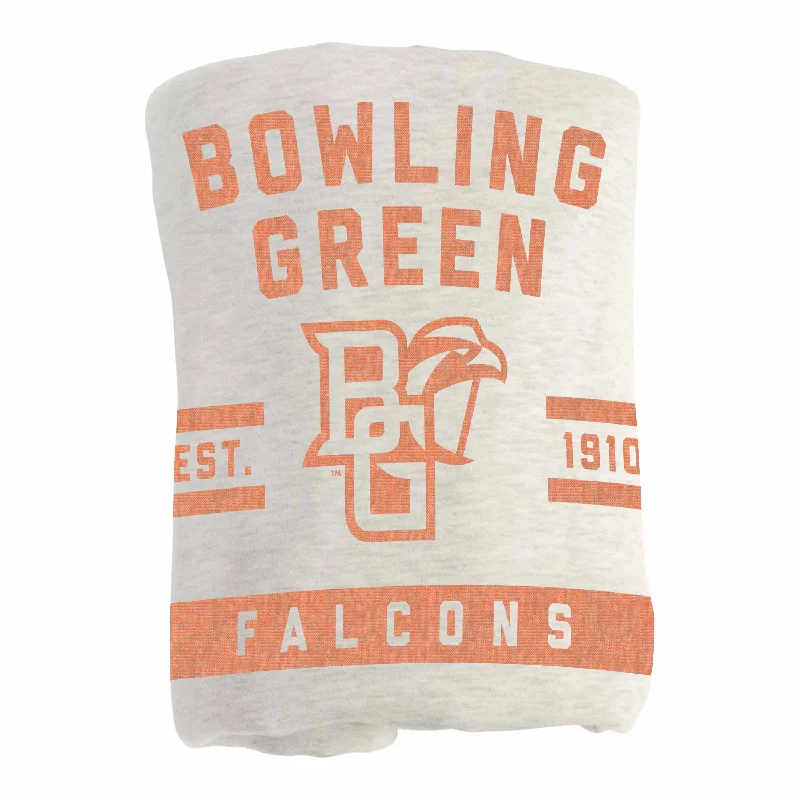 Team-themed storage baskets for kids’ rooms-Bowling Green Oatmeal Sweatshirt Blanket