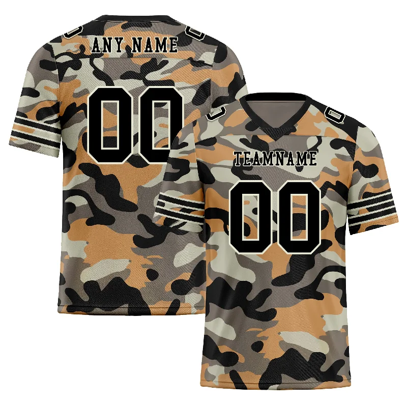 Custom soccer jersey for local and regional leagues-Custom Camo Personalized Authentic Football Jersey FBJ02-D06122