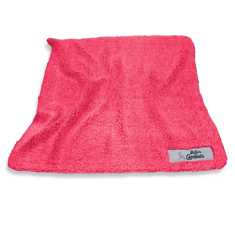 Team towels for sports bar-themed kitchens-St Louis Cardinals Holiday Color Frosty Fleece