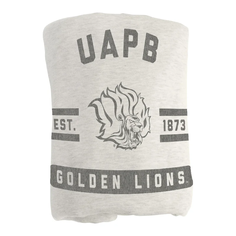 Team jersey bedspreads for fans-Arkansas-Pine Bluff Oatmeal Sweatshirt Blanket