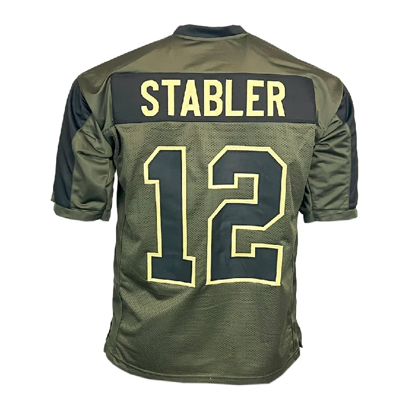 Custom soccer jersey with retro-inspired designs-Ken Stabler Unsigned Salute to Service Football Jersey