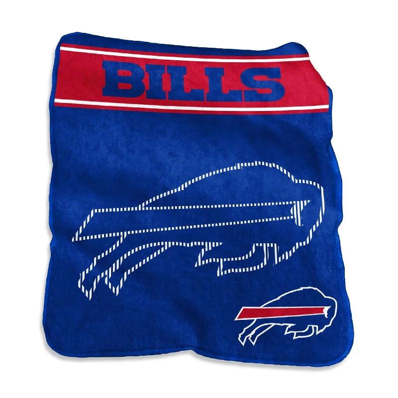 Team logo quilts for sports fans-Buffalo Bills 60x80 Raschel Throw