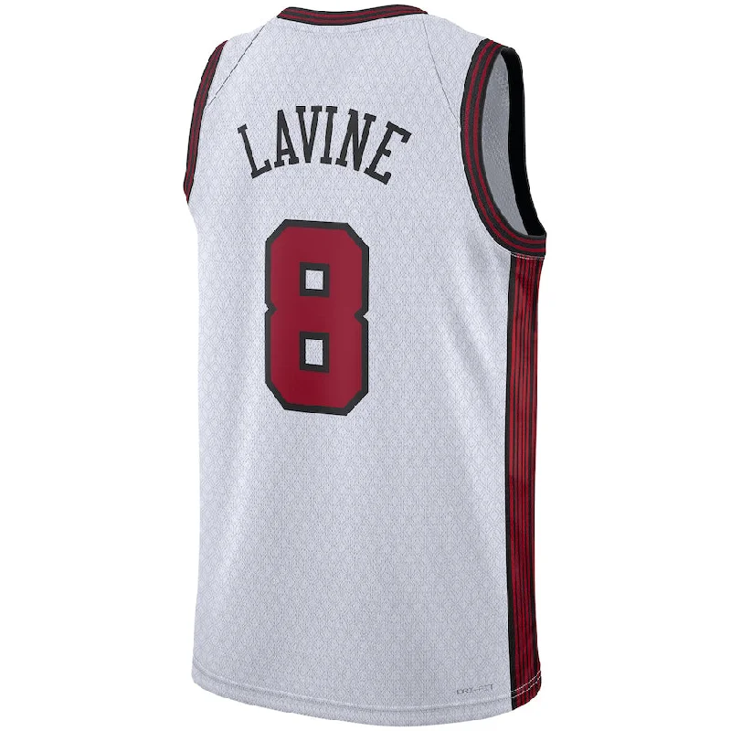 Custom basketball jersey for kids with vibrant designs-C.Bulls #8 Zach LaVine Unisex 2022-23 Swingman Jersey City Edition Stitched American Basketball Jersey