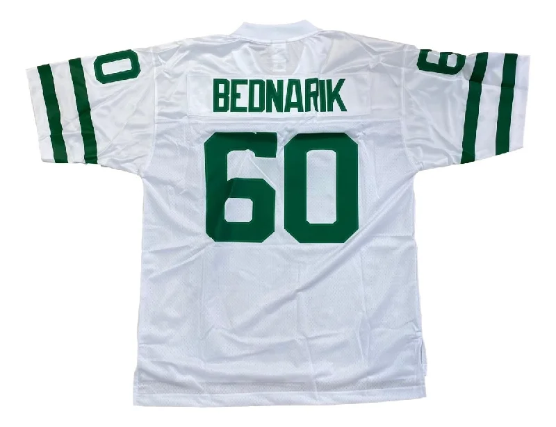 Personalized soccer jersey for professional teams-Chuck Bednarik White Starter Vintage Pro Line Football Jersey