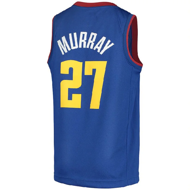 Custom-fit basketball jerseys for men and women-D.Nuggets #27 Jamal Murray Jordan Brand 2020-21 Swingman Player Jersey Statement Edition Blue Stitched American Basketball Jersey