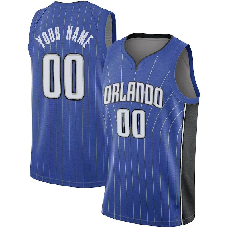 Personalized basketball jersey for team competitions-Custom O.Magic Swingman Jersey Royal Icon Edition Stitched Basketball Jersey