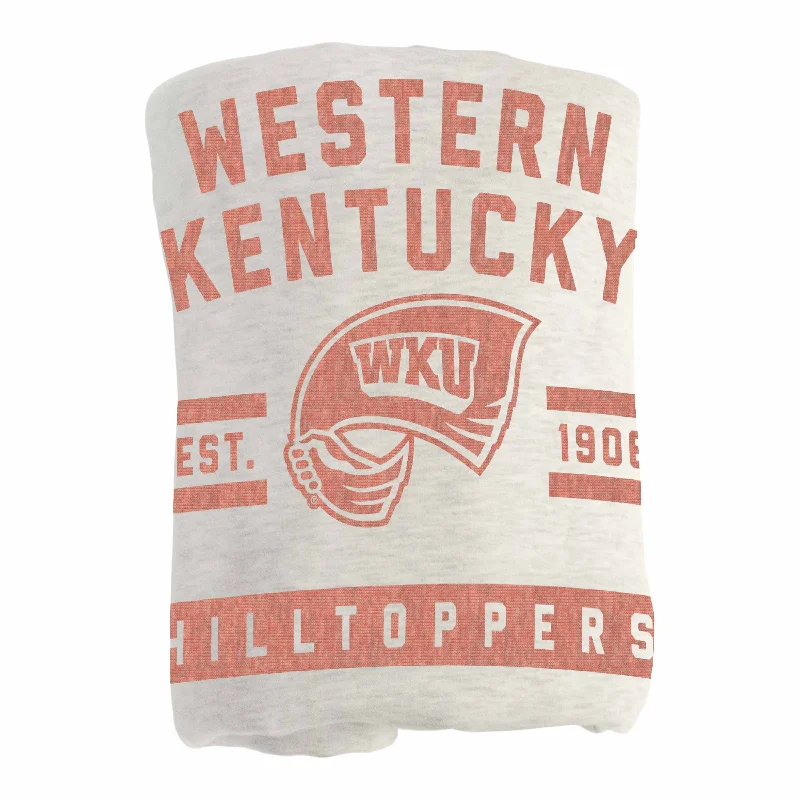 Team logo quilts for sports fans-Western Kentucky Oatmeal Sweatshirt Blanket