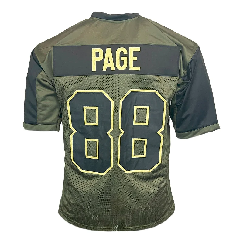 Custom soccer jersey with textured fabric for comfort-Alan Page Unsigned Salute to Service Football Jersey